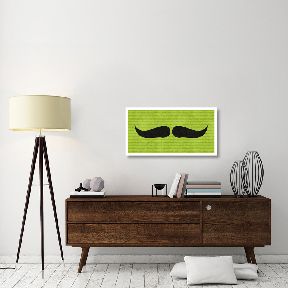 "Mustache: Upswept" Digital Paper Print by BG.Studio, 38"x20"
