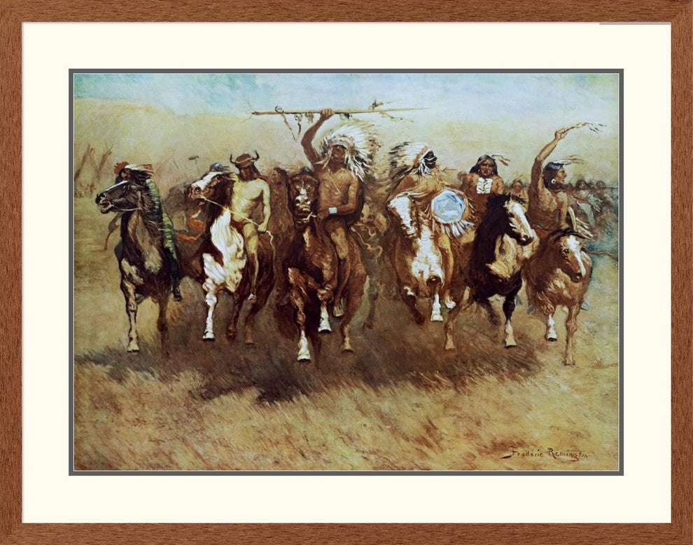 "Victory Dance" Framed Digital Print by Frederic Remington, 41x33"