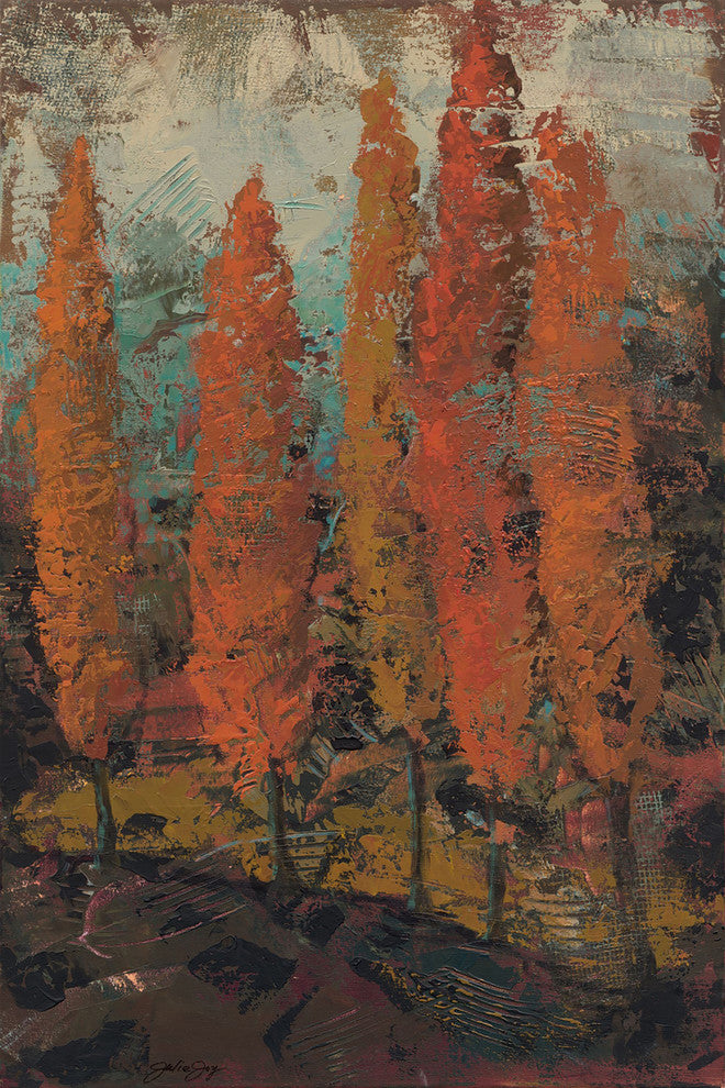 "Seinna Sunset 2" Painting Print on Canvas by Julie Joy