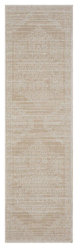 Pavilion Tribal Area Rug, Beige, 2'2"x7'6"