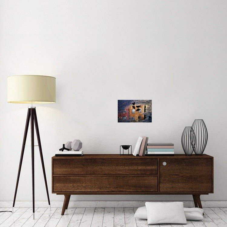 "Pigeons" Stretched Canvas Giclee by Allan Wallberg, 18x12"