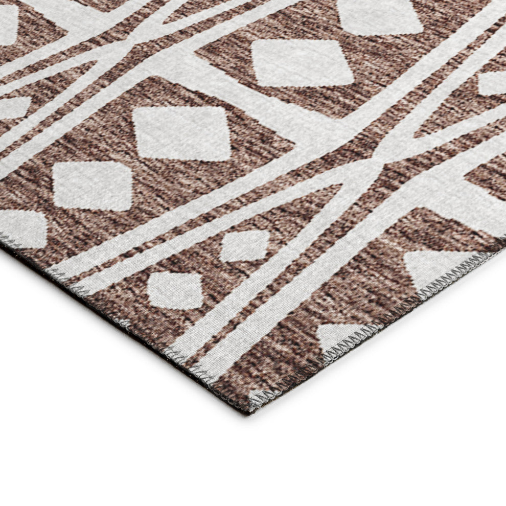 Indoor/Outdoor Sedona SN6 Coffee Machine Washable 2'3" x 10' Runner Rug