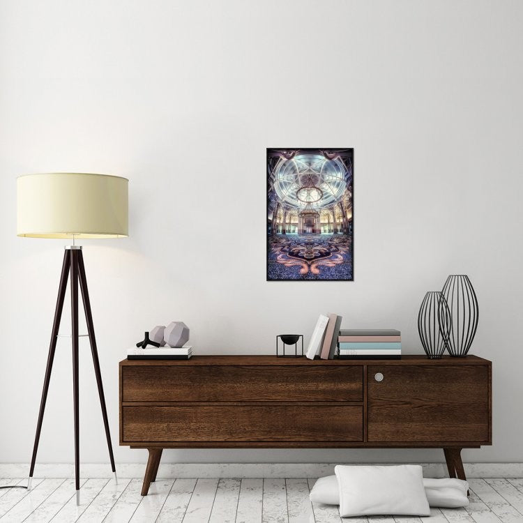 "Rome Great Mosque" Framed Canvas Giclee by Cuomo Massimo, 20x31"