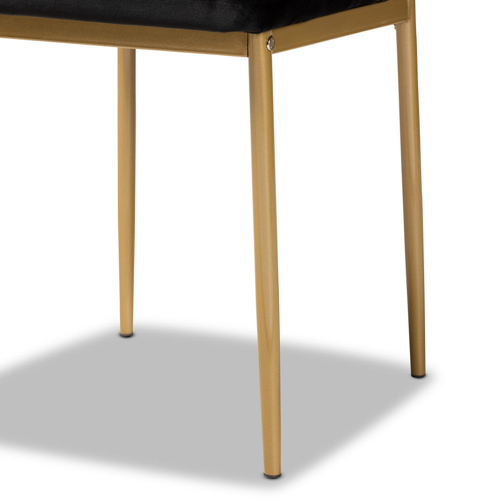 Seal Glamour 4-Piece Dining Chairs, Black