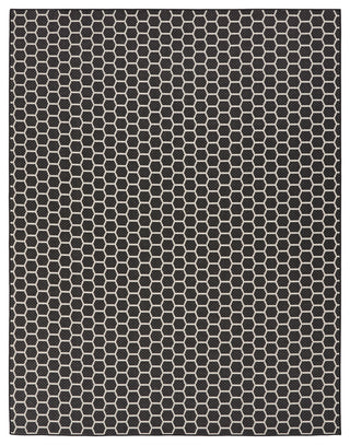 Nourison Twist Reversible 8' x 10' Black Modern Rug