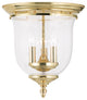 Legacy Ceiling Mount, Antique Brass, Polished Brass