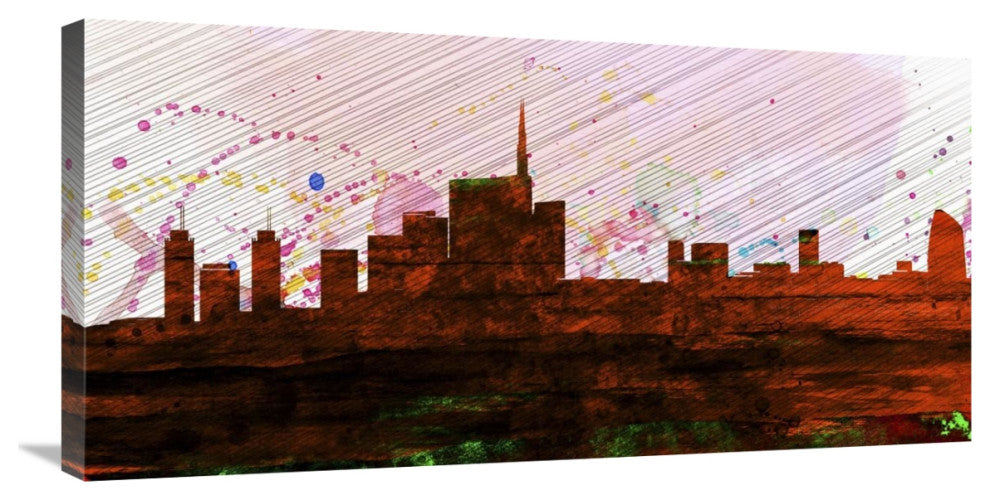 "Milan City Skyline" Fine Art Print