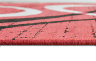 Modern Accent Rug, Scarlet Red, 9'8"x7'5"
