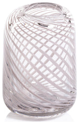 Chantilly Blush Glass Bud Vase, Short Narrow