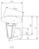 1 Light Outdoor Wall Lantern, Brushed Nickel