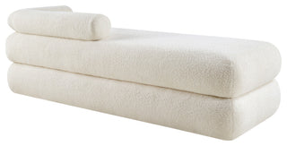 Kennedy Upholstered Bench, Cream, Teddy Fabric