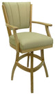 Classic Counter Bar Stools 26" 30" Extra Tall 34", Ocean Beige Vinyl - Ct, 34"
