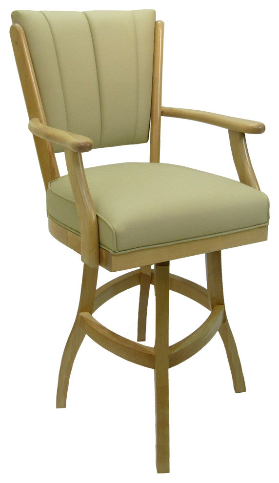 Classic Counter Bar Stools 26" 30" Extra Tall 34", Ocean Beige Vinyl - Ct, 34"