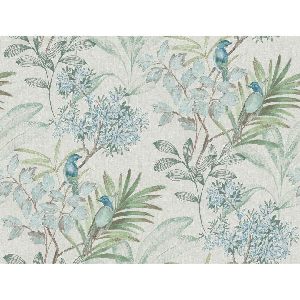 Handpainted Songbird Wallpaper