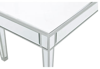 Coffee Table 40" W X 20" D X 18" H, Antique Silver Paint