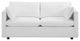 White Activate Upholstered Fabric Sofa