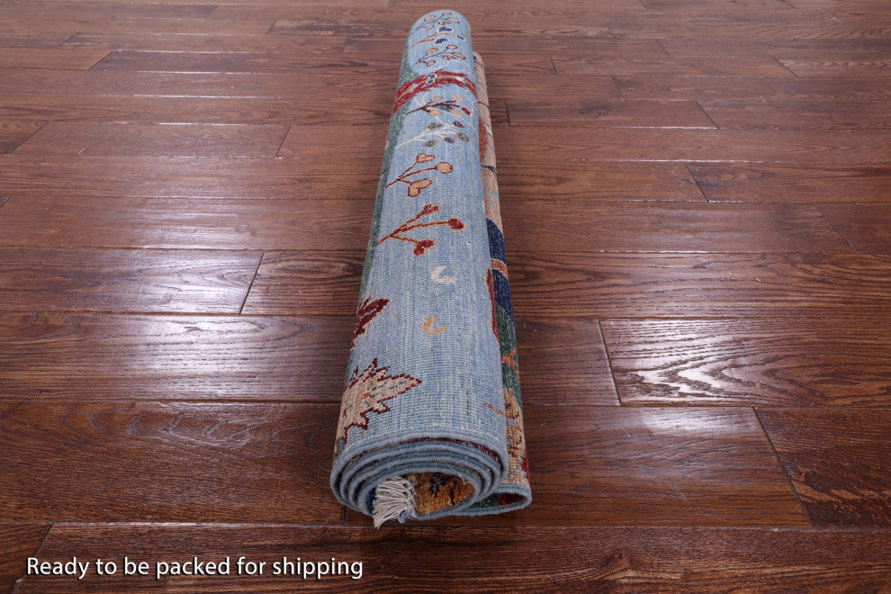 Tribal Persian Gabbeh Hand Knotted Wool Rug 3' 4" X 5' 1" Q10422