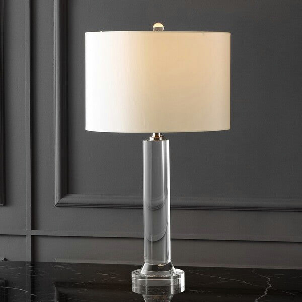 Safavieh Couture Saravia Crystal Table Lamp Nickel / White