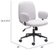 Computer Work Chair, Metal Steel, Fabric, Beige, Black, Home Business Office
