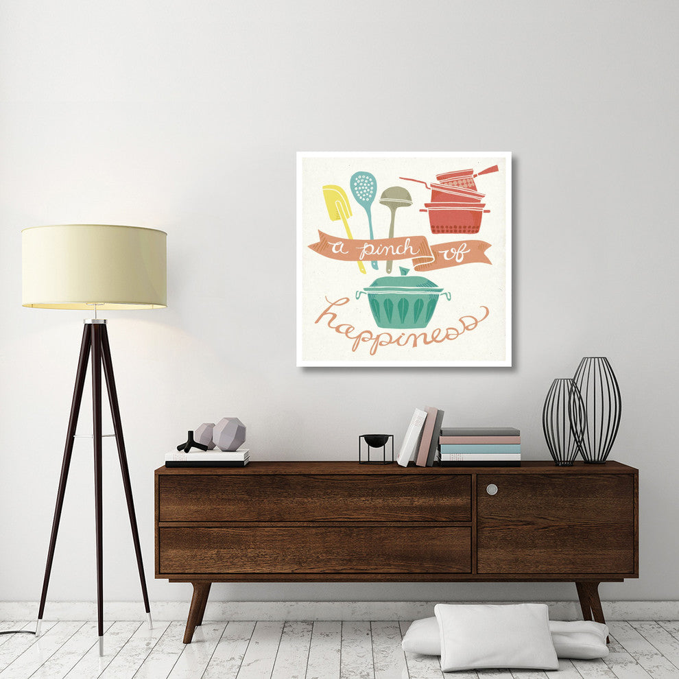 "A Pinch of Happiness" Digital Paper Print by Mary Urban, 38"x38"