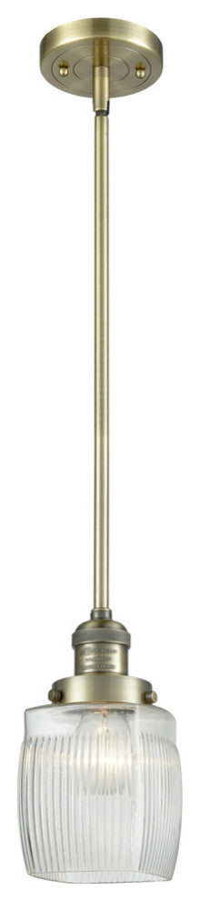 Innovations Lighting 201S-Ab-G302 1 Light 8 Inch Mini Pendant