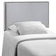 Modway Bedroom Region Twin Nailhead Upholstered Headboard, Sky Gray