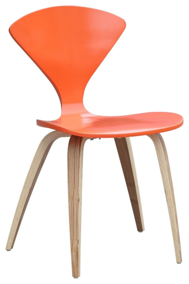 Classics Wooden Side Chair, Orange