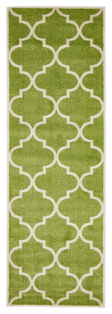 Unique Loom Green Austin Trellis 2' 7 x 8' 0 Runner Rug