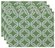 Tidepool, Geometric Print Placemat, Set of 4, Green