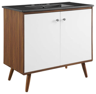 Transmit 36" Bathroom Vanity - Walnut Black