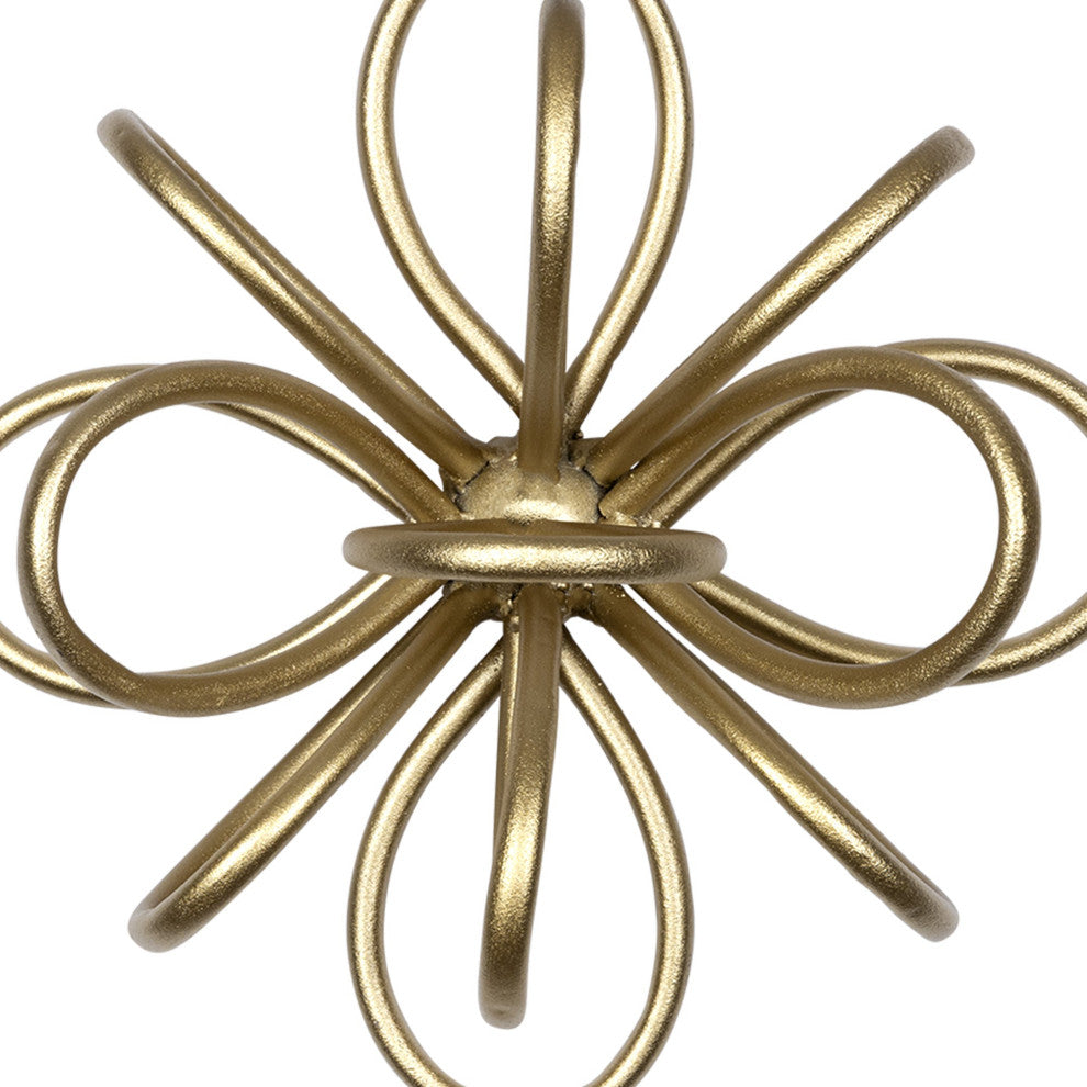 Set of Three Gold Metallic Starburst Wall D"cor