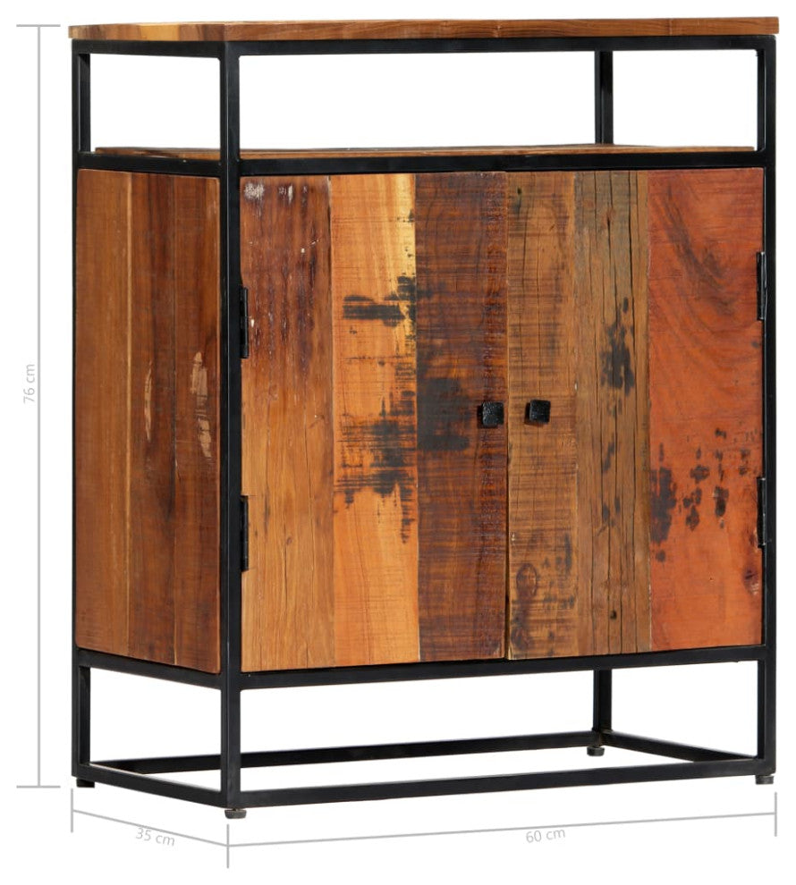 vidaXL Cabinet Sideboard Storage Buffet Cabinet Solid Reclaimed Wood and Steel