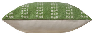 Polka Dot Stripe Stonewash Green 20" x 20" Throw Pillow