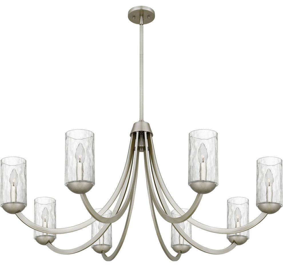 Quoizel ALD5045 Allard 8 Light 45"W Taper Candle Style Chandelier - Matte Black