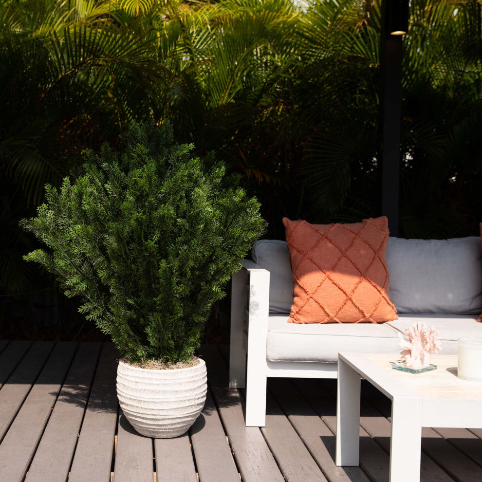 4ft. Artificial Cedar Bush UV Resistant, Indoor/Outdoor