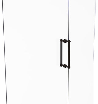 Contemporary 12" Twisted Accent Back to Back Shower Door Pull, Oil Rubbed Bronze