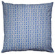 "Bird's Feet" Hand-Printed Canvas Pillow, Cornflower, 22x22