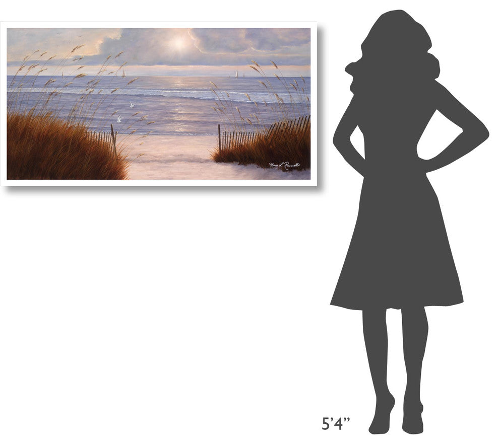 "Beach Peace" Digital Paper Print by Diane Romanello, 50"x26"