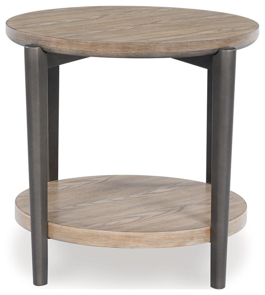 Dyonton Light Grayish Brown End Table