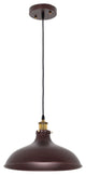 Cyneric Industrial 1 Light Oil Rubbed Bronze Ceiling Pendant 14" Wide