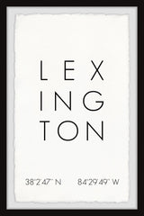 "Lexington Coordinates" Framed Painting Print, 30x45
