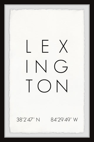 "Lexington Coordinates" Framed Painting Print, 30x45