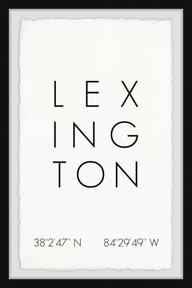 "Lexington Coordinates" Framed Painting Print, 30x45