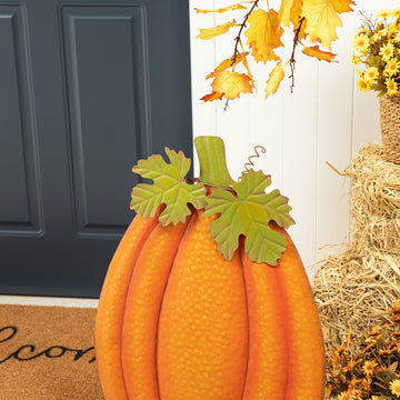 37.75"H Fall Glitter Pumpkin Yard Stake