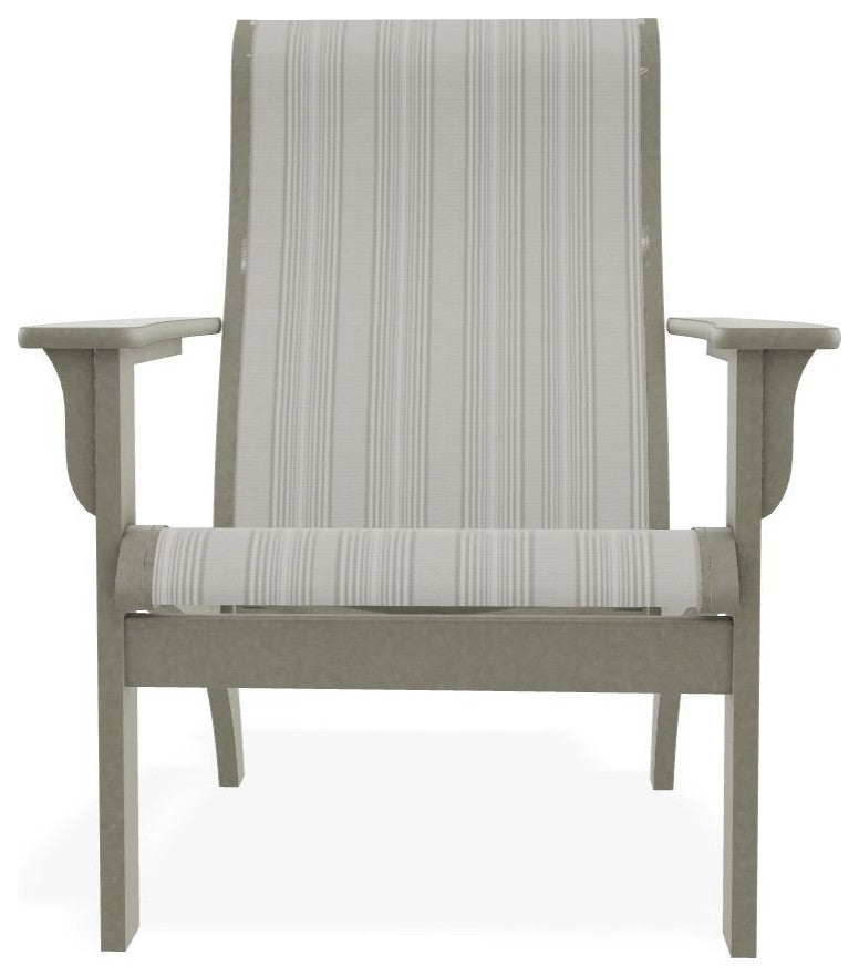 Adirondack Sling Outdoor Adirondack Armchair, Harbor/Storm
