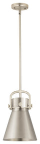 Innovations 710-1S-SN-M711-8SN-LED Newton 1 Light Pendant, Brushed Satin Nickel