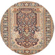 Ahgly Company Indoor Round Traditional Area Rugs, 4' Round