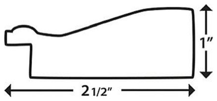 Ventura Framed Wall Mirror, Pewter, 36"x54"