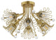 Safavieh Leandra 8Lt 19" Flush Mount, Gold