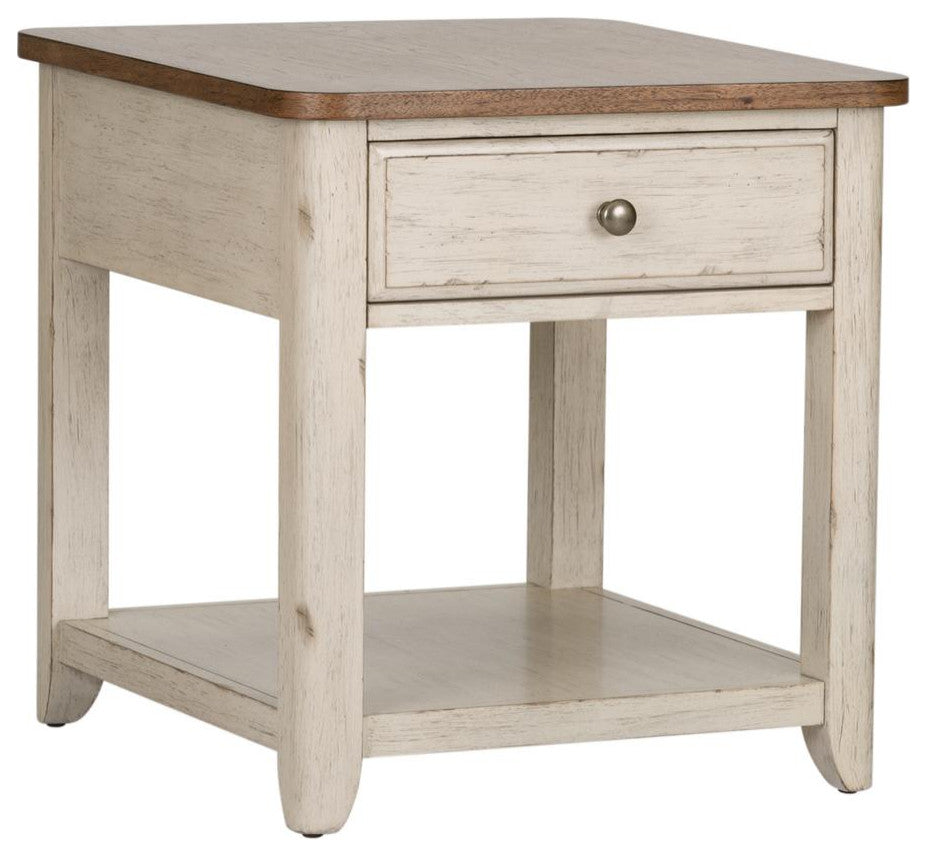 End Table with Basket